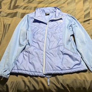 Periwinkle The North Face jacket with thumb holes!